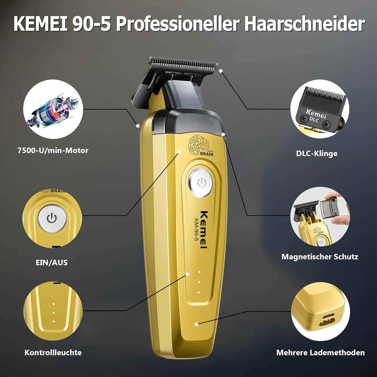 KEMEI Men's Hair Trimmer, Cord – обзор и цена Hair Care Kit