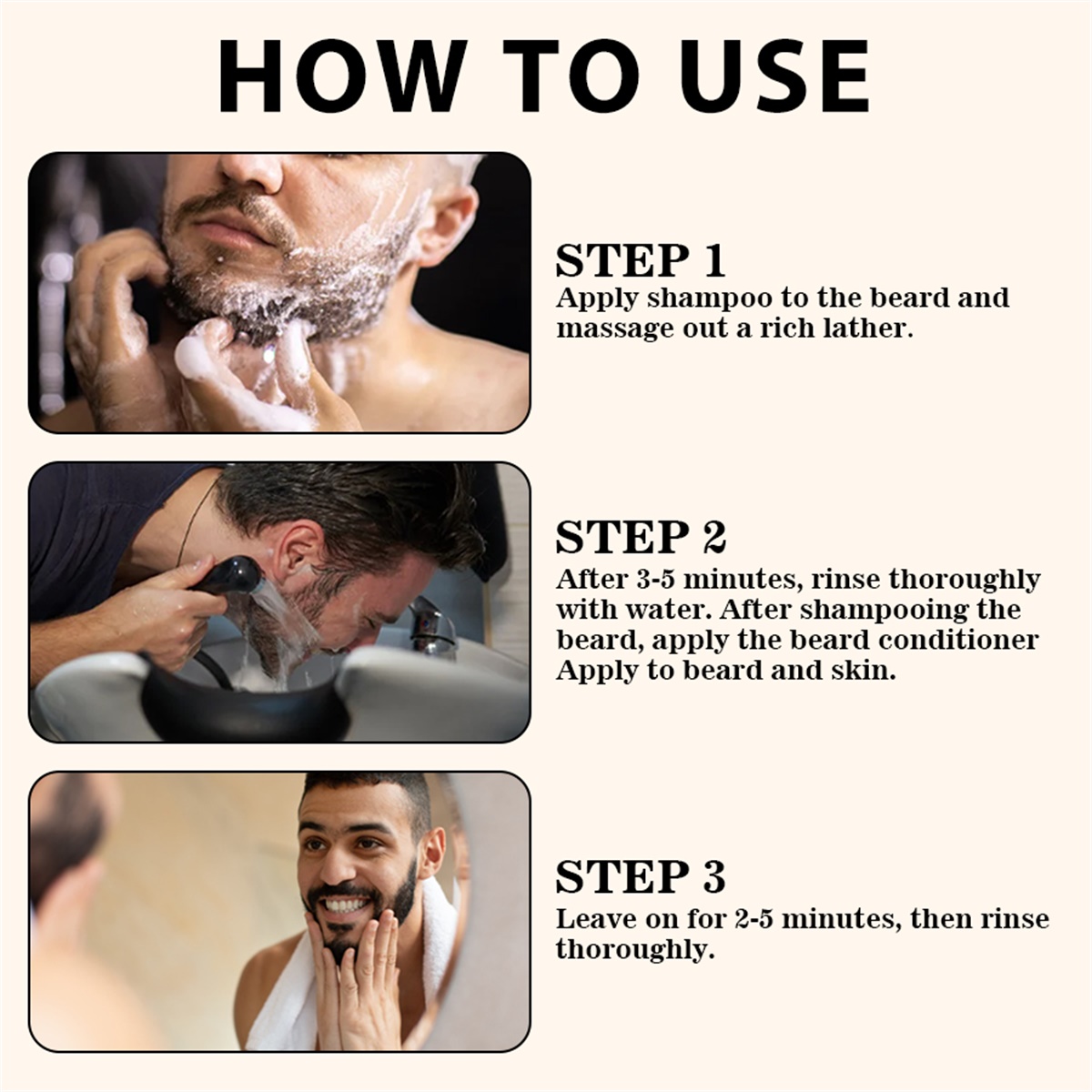 Beard Wash Moustache Balm and  – обзор и цена Hair Care Kit